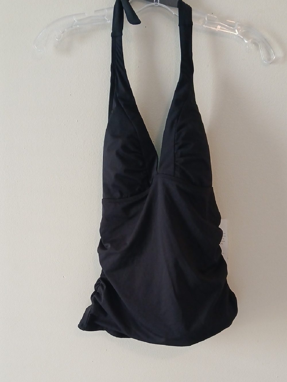 Athleta Black Halter-Style Swim Top